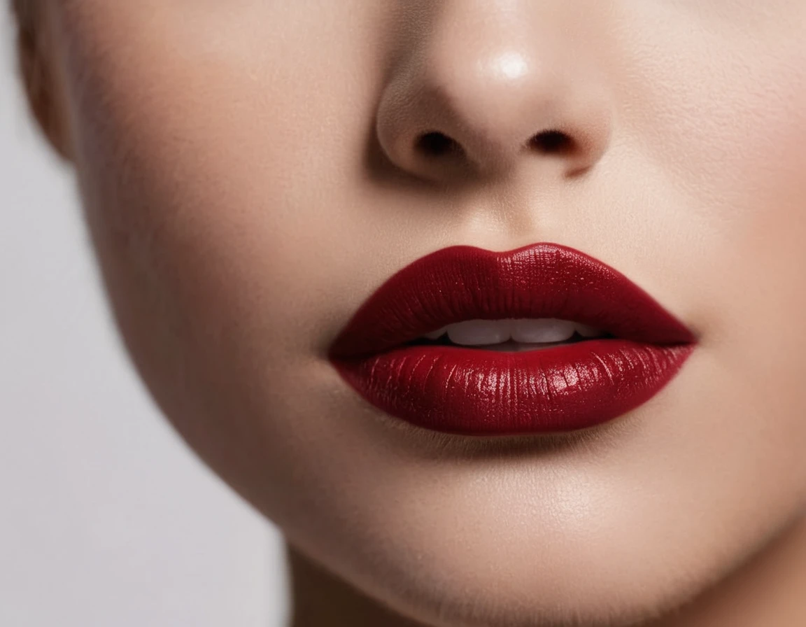 a gentle kiss, Dark red lips, Woman face close up, Fashion lipstick, kiss icon, Girl cosmetics,
