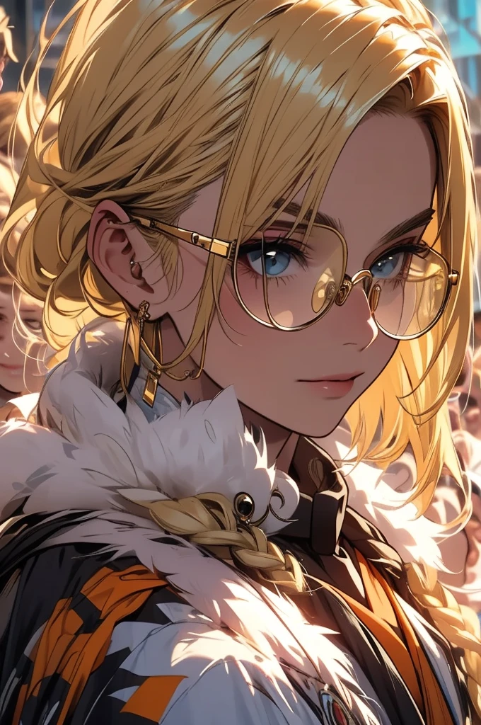Blonde, Round Glasses, cool, Gear Accessories, 