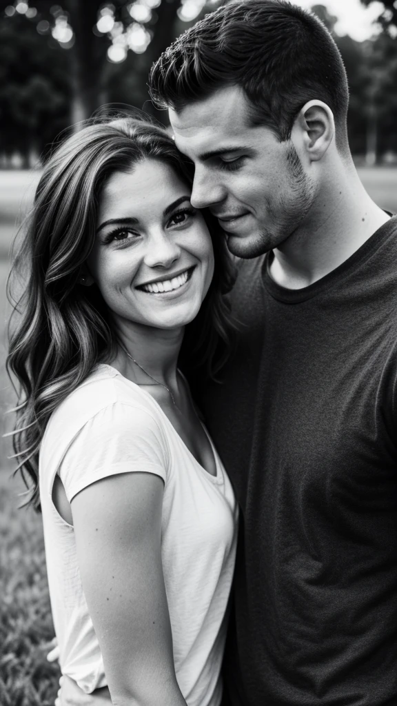 Couple,White people,Black and white photography,young