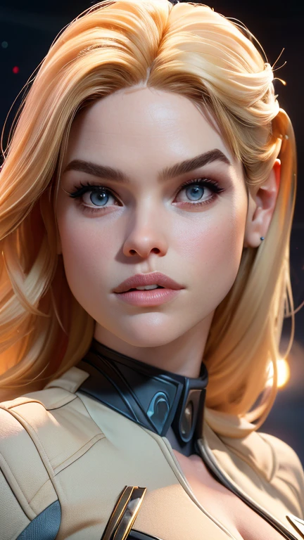 RAW, (best quality:1.17), (masterpiece:1.17), (semi realistic:1.17), contrast, superheroine photo, the emma frost, (detailed eyes:1.3),(smile:1), (freckles:1.1), (skin pores:1.1), (wearing superheroine suit:1.2), (look at viewer:1.2), (high quality face:1.1), (high detailed face skin:1.1), (realistic iris:1.1), (realistic pupils:1.3), (realistic lighting:1.1), (beautiful moles and freckles:0.1), (film noise:1.1), (film grain:1.4), analog style, hybrid superheroine cosplay, (wearing superheroine suit:1.2), (look at viewer) (skin texture) (film grain), (hyper realistic texture skin:1.17), (warm hue, warm tone:1.2), close up, cinematic light, side lighting, Dappled Light, ultra high res, best shadow