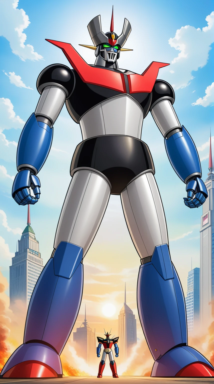 robot supergigante mazingerz, epic, elegant, intricate details, Fancy, comic style mazingerz robot