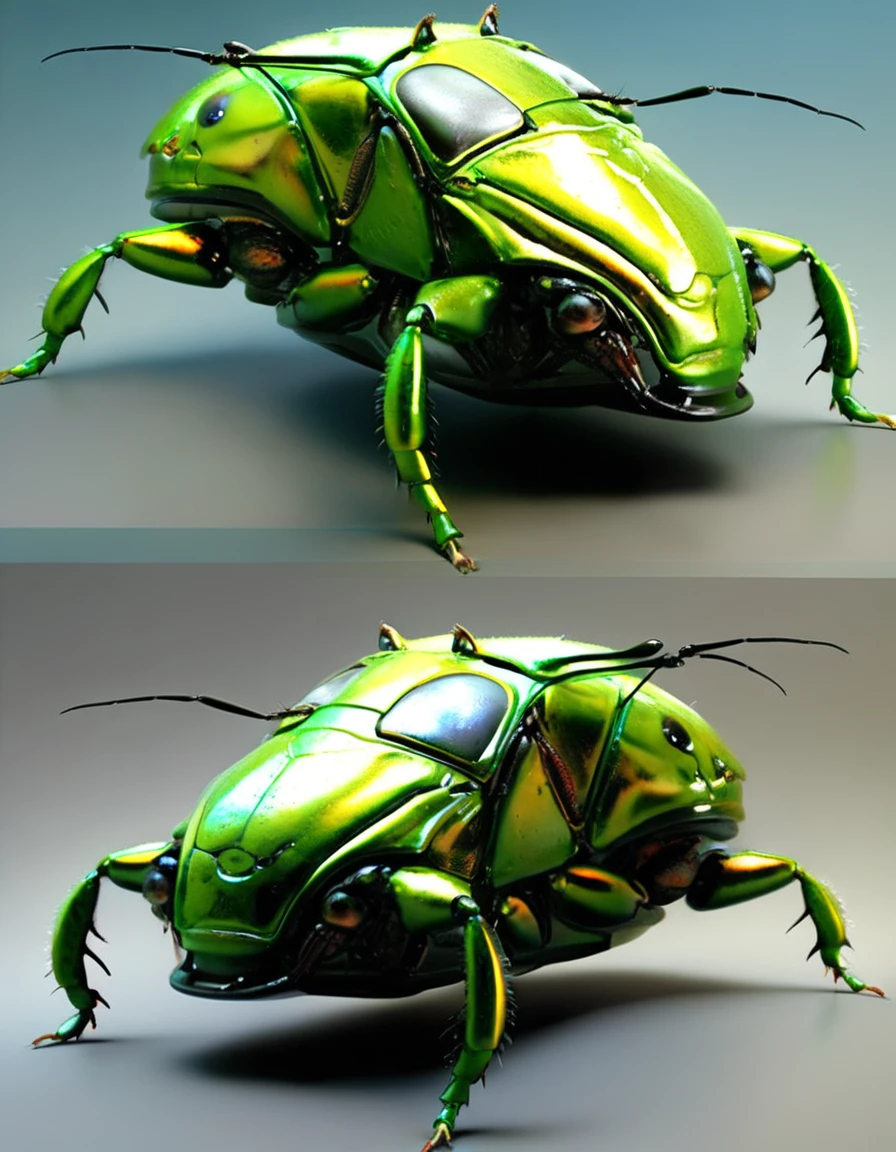 hybridexa  insect car photorealistic 