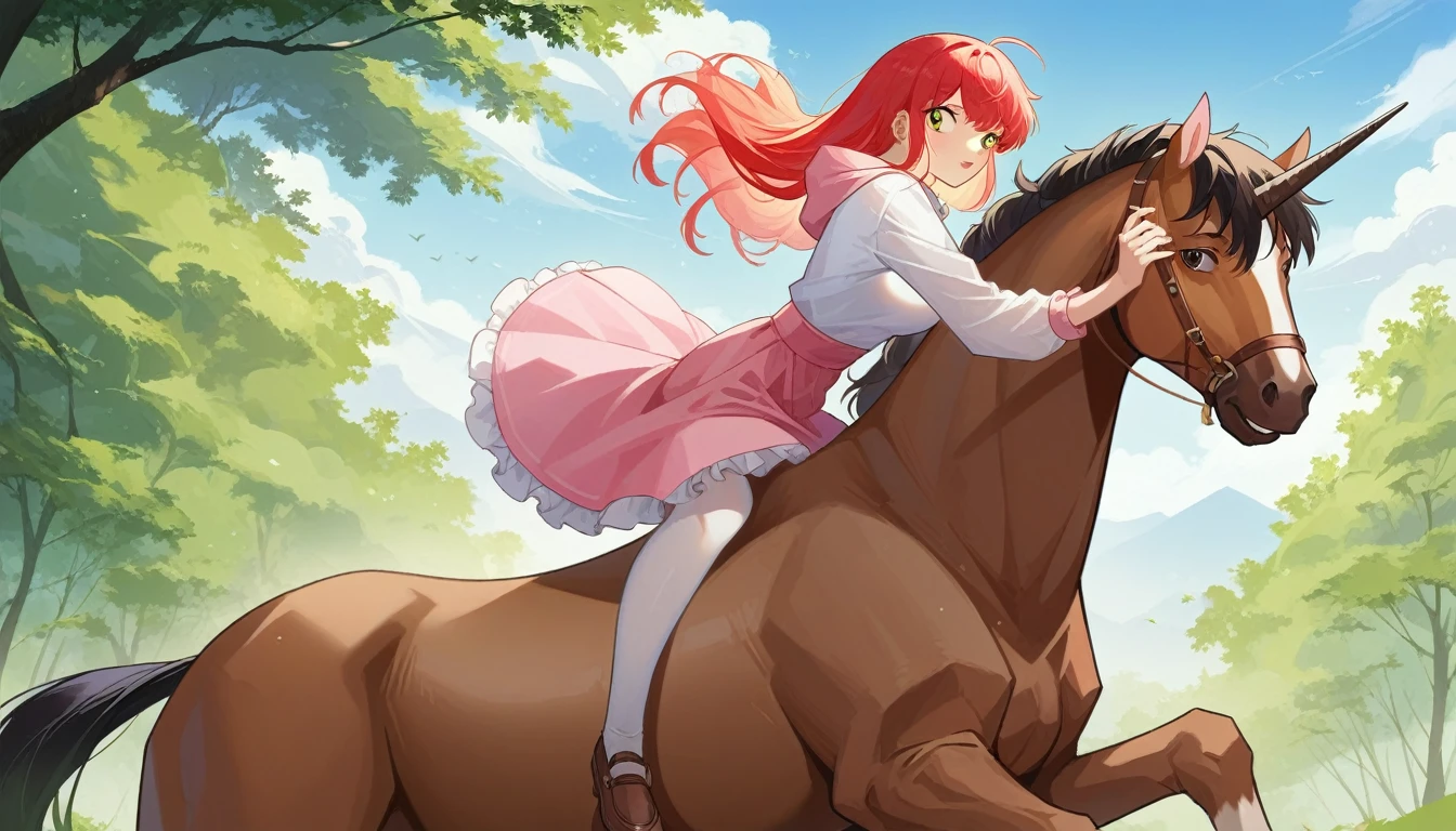 outdoor,daytime,1girl,riding on a horse,[artist:kedama milk],artist:momoco, artist:Torino,artist:ask(askzy),artist:ciloranko,artist:wlop,[artist:omone hokoma agm], phtharticpaul, year 2023,from side,solo,medium breasts,best quality, amazing quality,