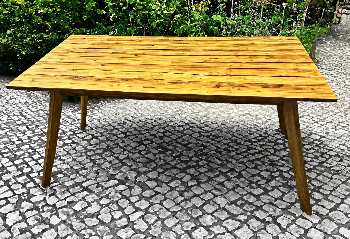 wooden table
