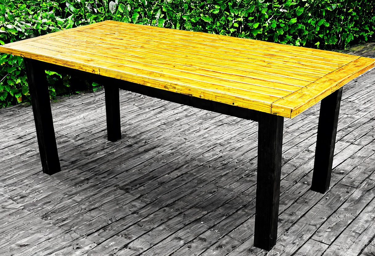 wooden table