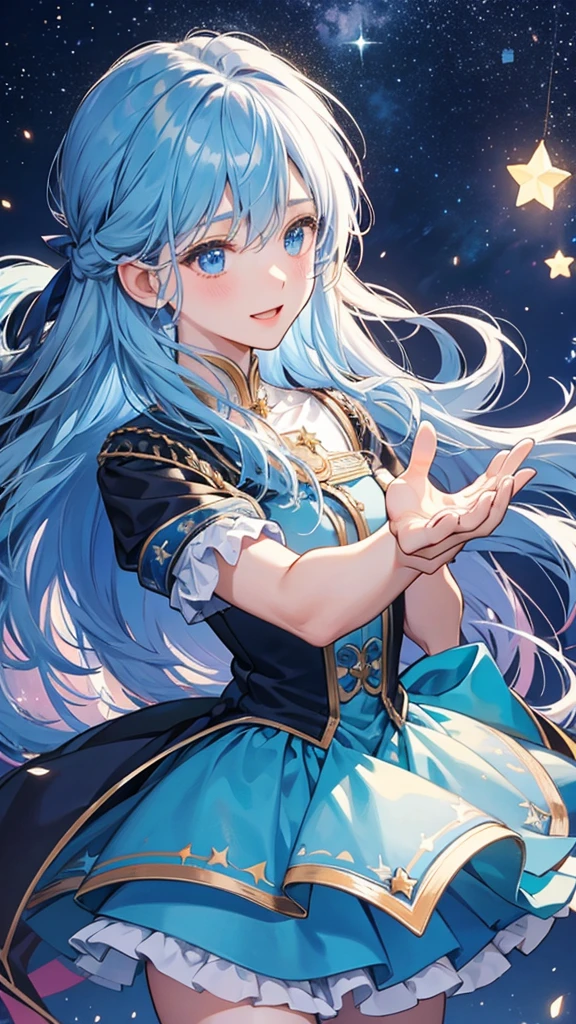 Fluffy、Starry Sky、magic、Star bright、Flying in the sky,magic少女,Powdery