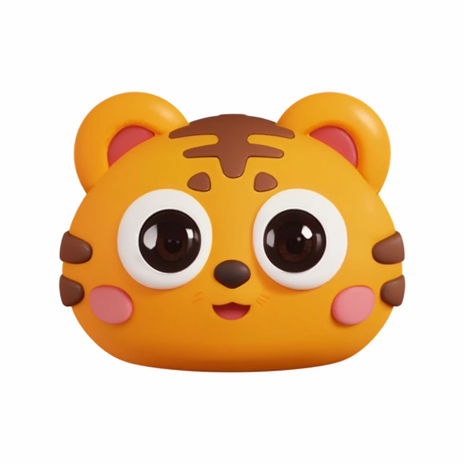 a close up of a yellow Cat face with a brown nose, Lovely! C4D, Animation style rendering, Japanese mascot 3D model, the Cat is smiling, ruan Lovely vtuber, Kawaii, ((Cat)), umaru-chan, 8-bit games. Lovely! C4D, Lovely 3 d render, Animal head