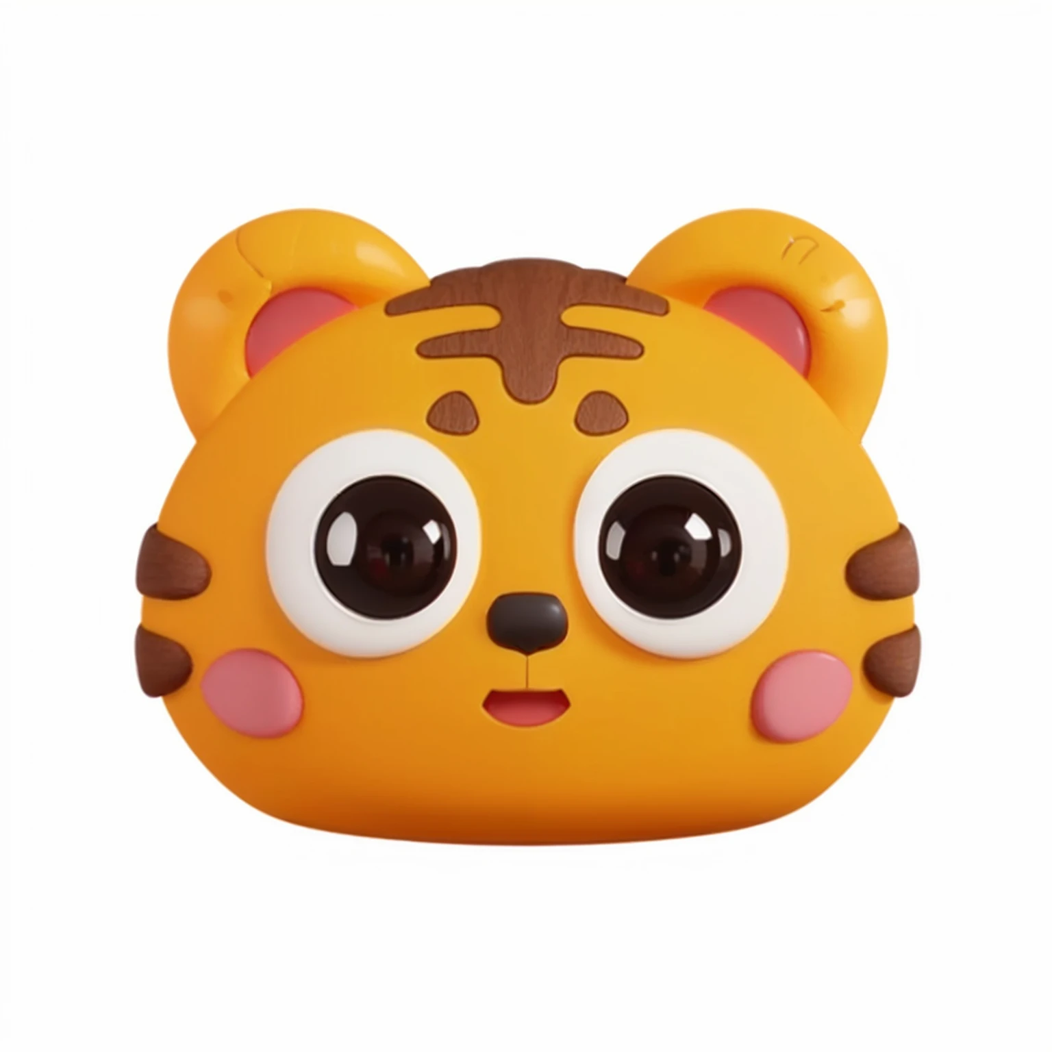 a close up of a yellow Cat face with a brown nose, Lovely! C4D, Animation style rendering, Japanese mascot 3D model, the Cat is smiling, ruan Lovely vtuber, Kawaii, ((Cat)), umaru-chan, 8-bit games. Lovely! C4D, Lovely 3 d render, Animal head