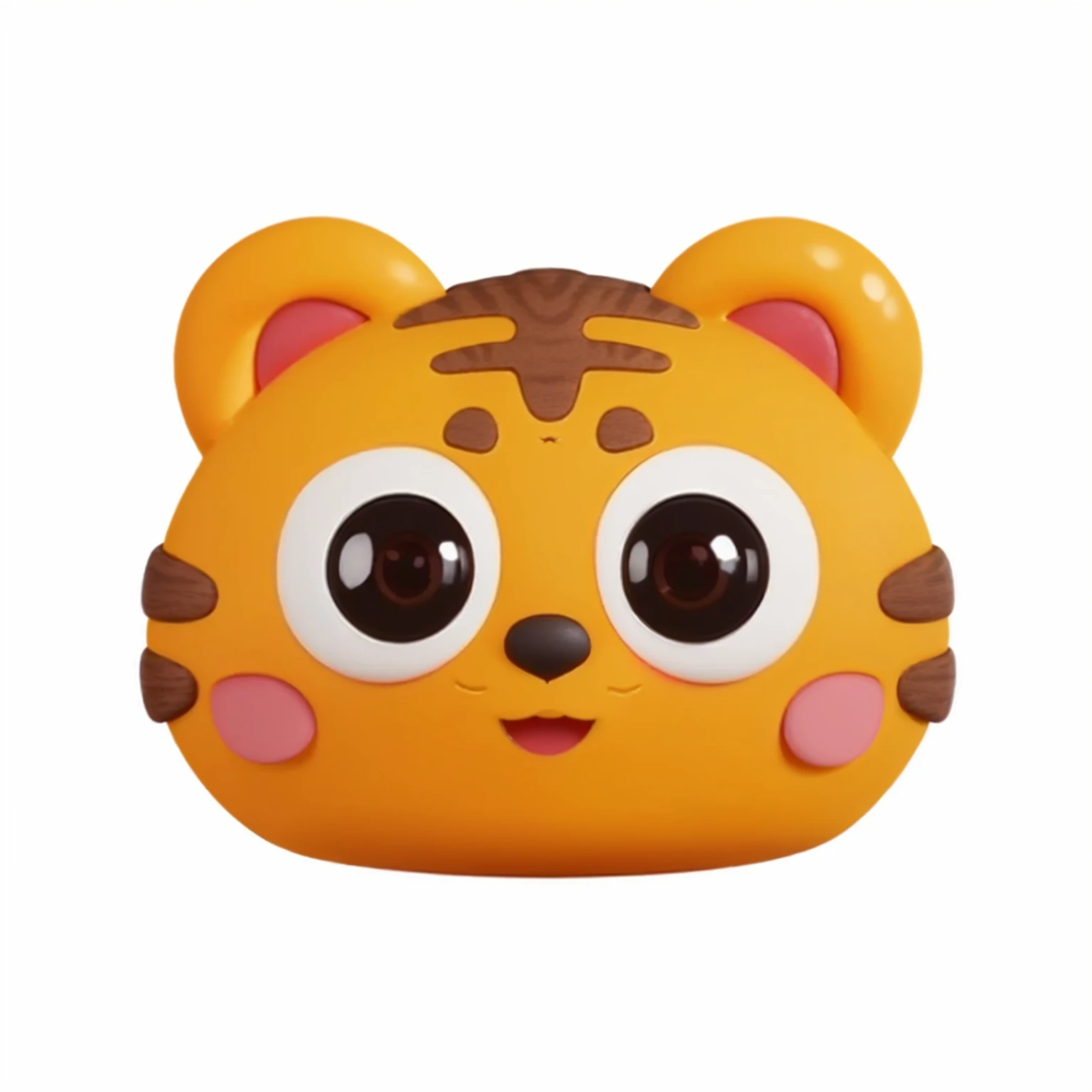 a close up of a yellow Cat face with a brown nose, Lovely! C4D, Animation style rendering, Japanese mascot 3D model, the Cat is smiling, ruan Lovely vtuber, Kawaii, ((Cat)), umaru-chan, 8-bit games. Lovely! C4D, Lovely 3 d render, Animal head