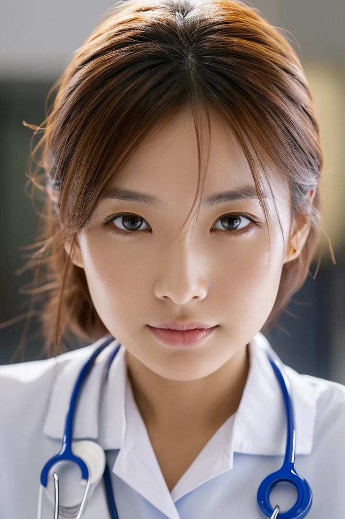 ((Highest quality)), ((masterpiece)), (detailed),Perfect Face,Japanese,Female doctor,White