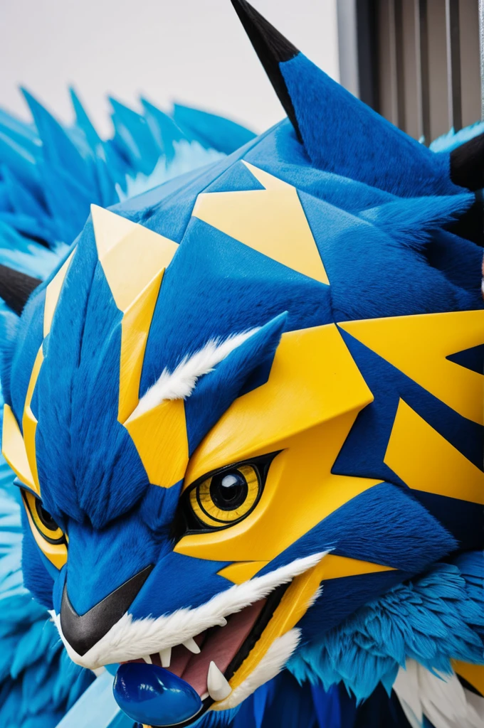 Zeraora, blue cock, semen