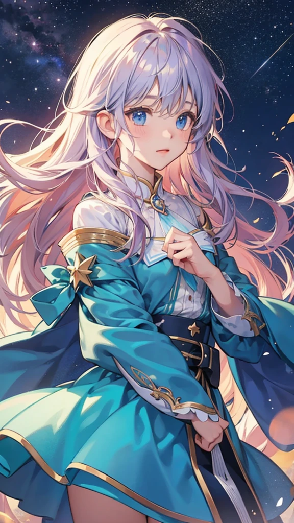 Fluffy、Starry Sky、magic、Star bright、Flying in the sky,magic少女,Powdery