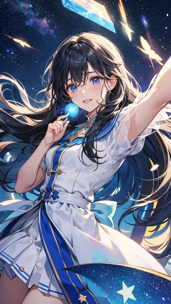 Fluffy、Starry Sky、magic、Star bright、Flying in the sky,magic少女,Powdery