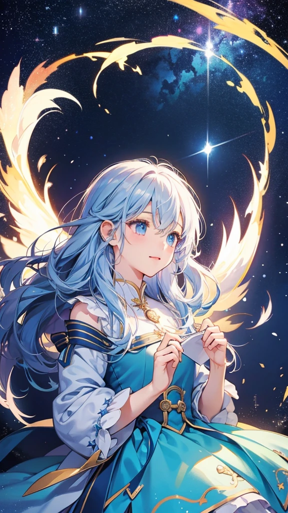 Fluffy、Starry Sky、magic、Star bright、Flying in the sky,magic少女,Powdery