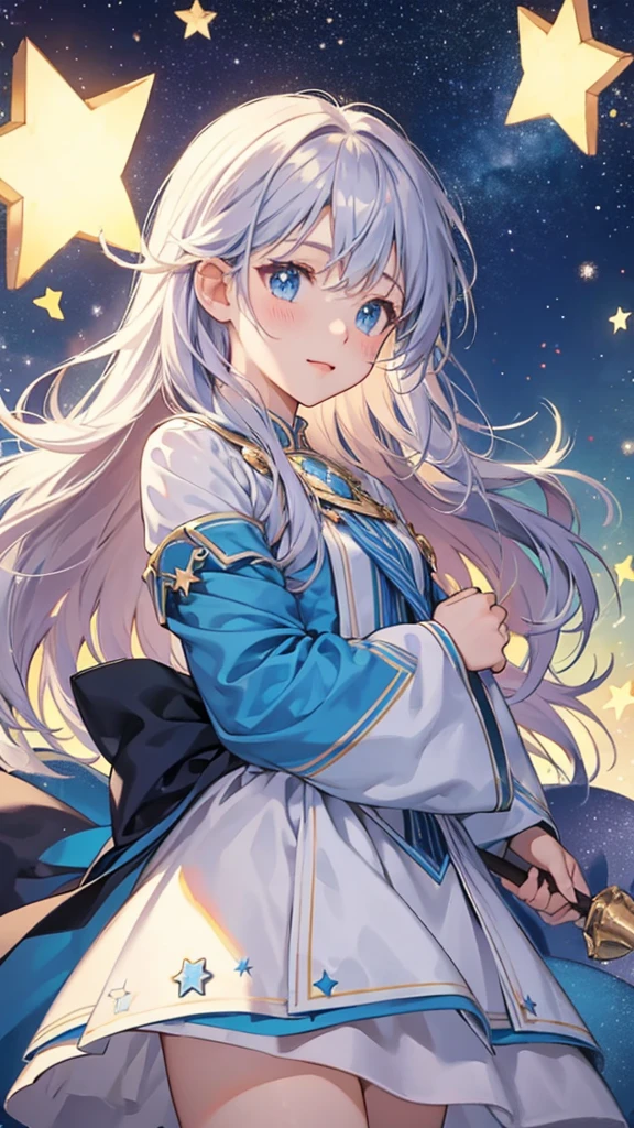 Fluffy、Starry Sky、magic、Star bright、Flying in the sky,magic少女,Powdery