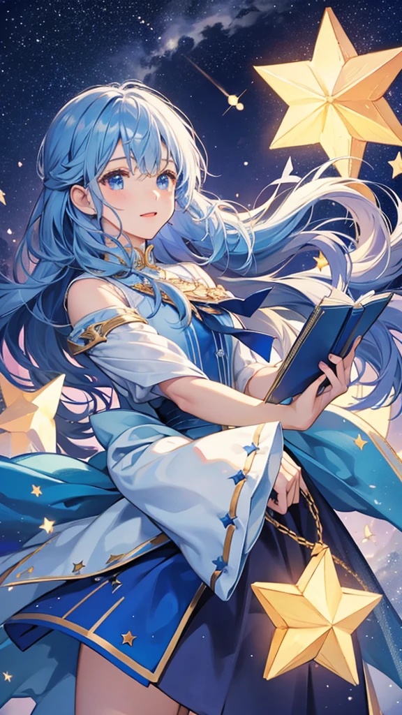 Fluffy、Starry Sky、magic、Star bright、Flying in the sky,magic少女,Powdery