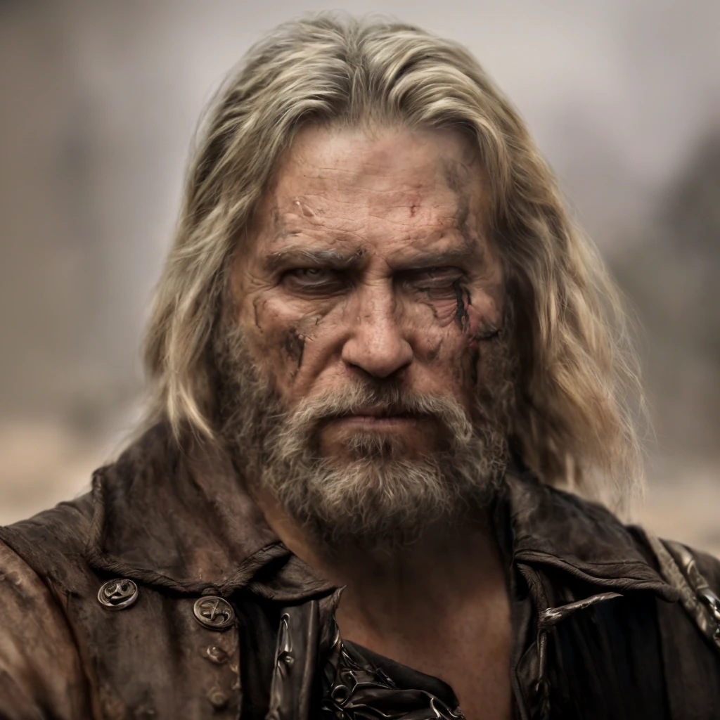 (masterpiece)+, (extremely (realistic)+,a portrait of an ugly adult male pirate, sun weathered skin, horrible scar on left eye, Cheeky stare. Looking in camera. volumetrics dtx, Photorealistic, ultra detailed, Artstation trending, very very detailed, realistic shaded lighting, dynamic shadows, detailed Pirate beach background, upper body, professional photograph of a detailed skin, sharp focus, dramatic, award winning, cinematic lighting, octane render, unreal engine, volumetrics dtx, Photorealistic, ultra detailed, Artstation trending, very very detailed, hyperrealistic, fine details, realistic shaded lighting, dynamic shadows, Pirate beach background, add_detail:1, skin pores and wrinkles, details.,More Reasonable Details