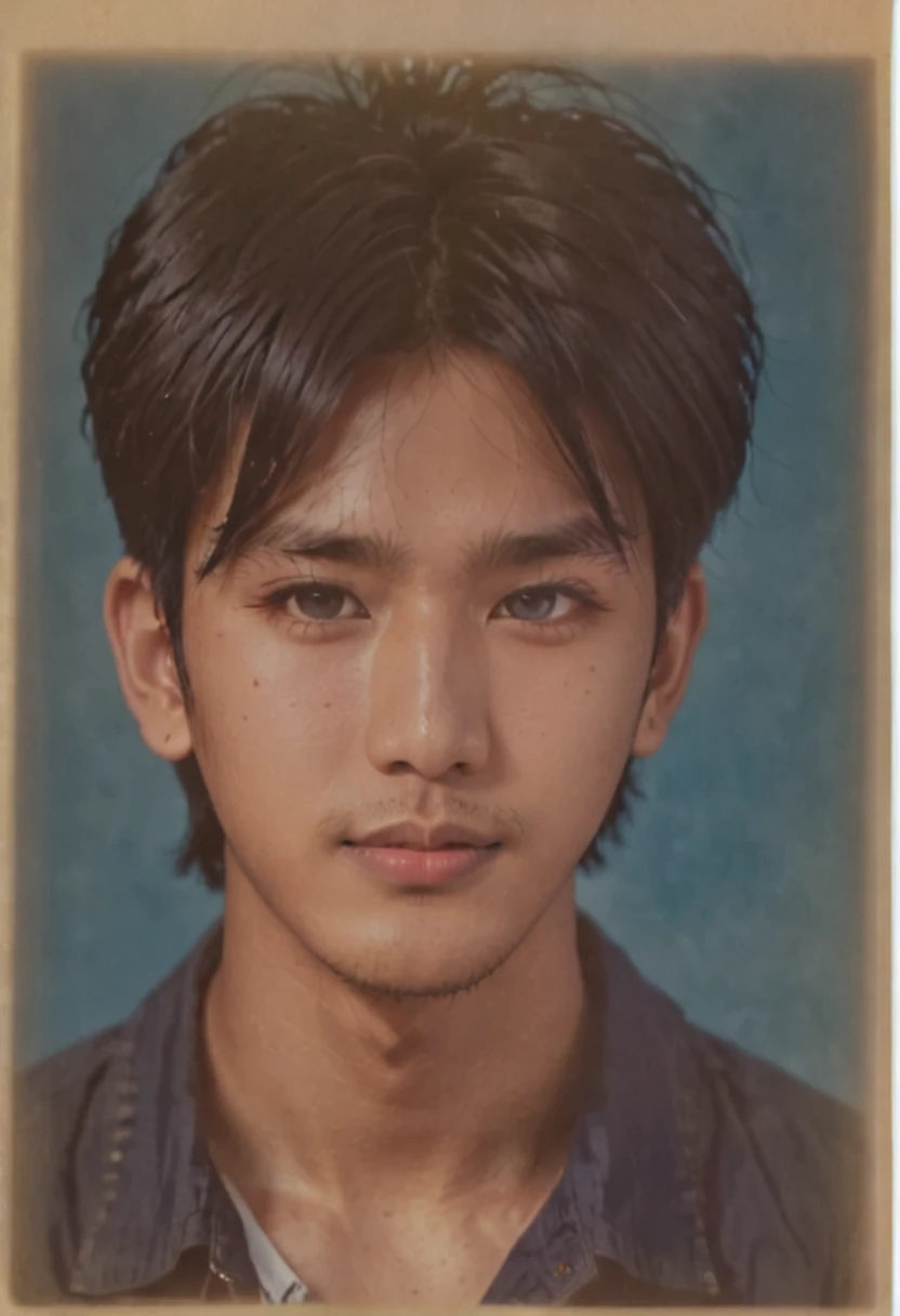 a close up of a picture of a person with a blue background, around 1 9 years old, thawan duchanee, nivanh chanthara, 2 7 years old, 2 3 years old, khyzyl saleem, 2 2 years old, 2 8 years old, profile picture, 2 4 years old, ash thorp khyzyl saleem