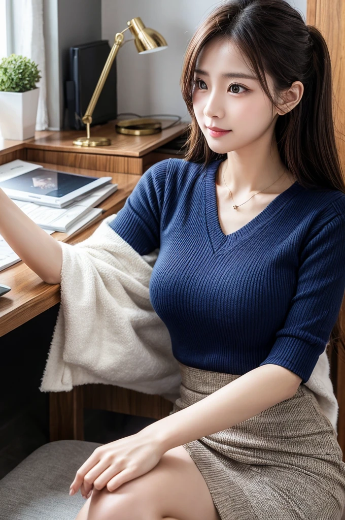 look at me,A smart and beautiful secretary,In the office - Automatic