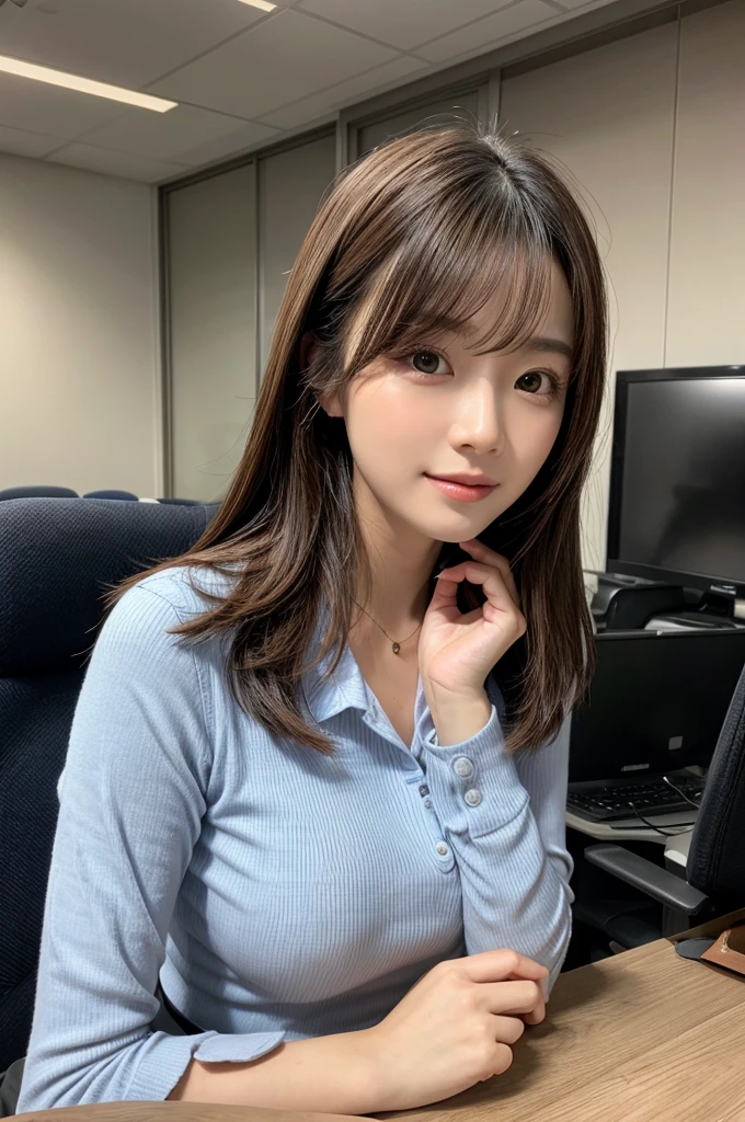 look at me,A smart and beautiful secretary,In the office - Automatic