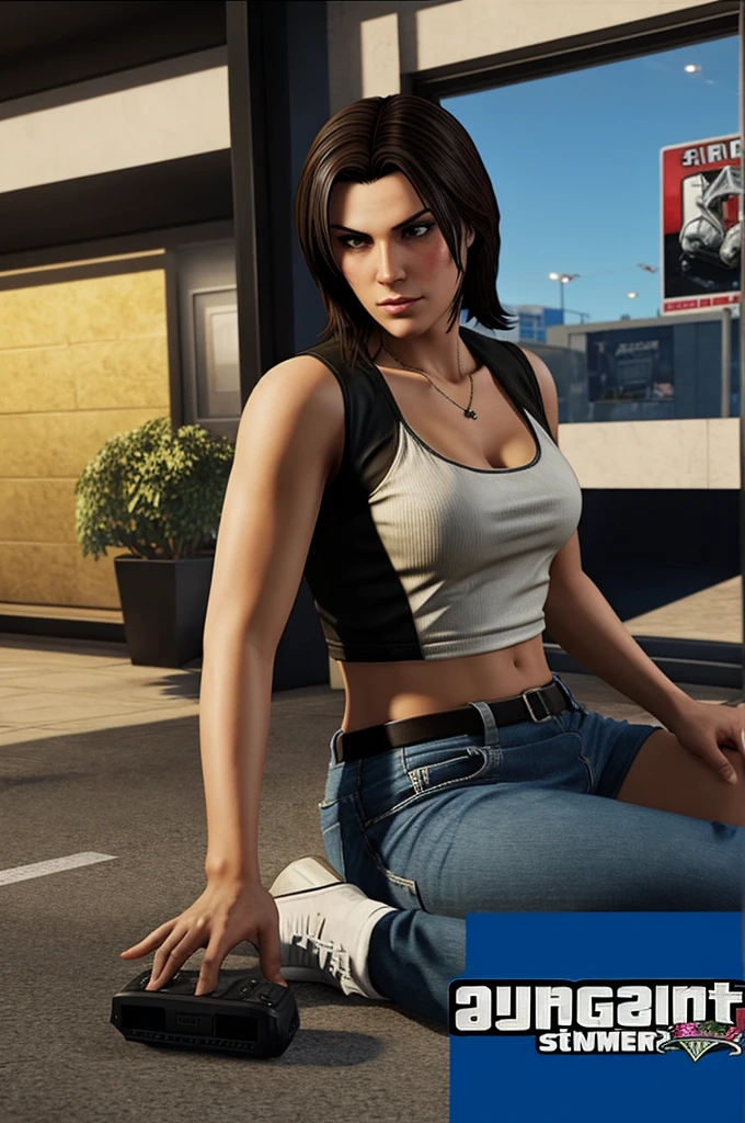 Make an gamer playing gta 2