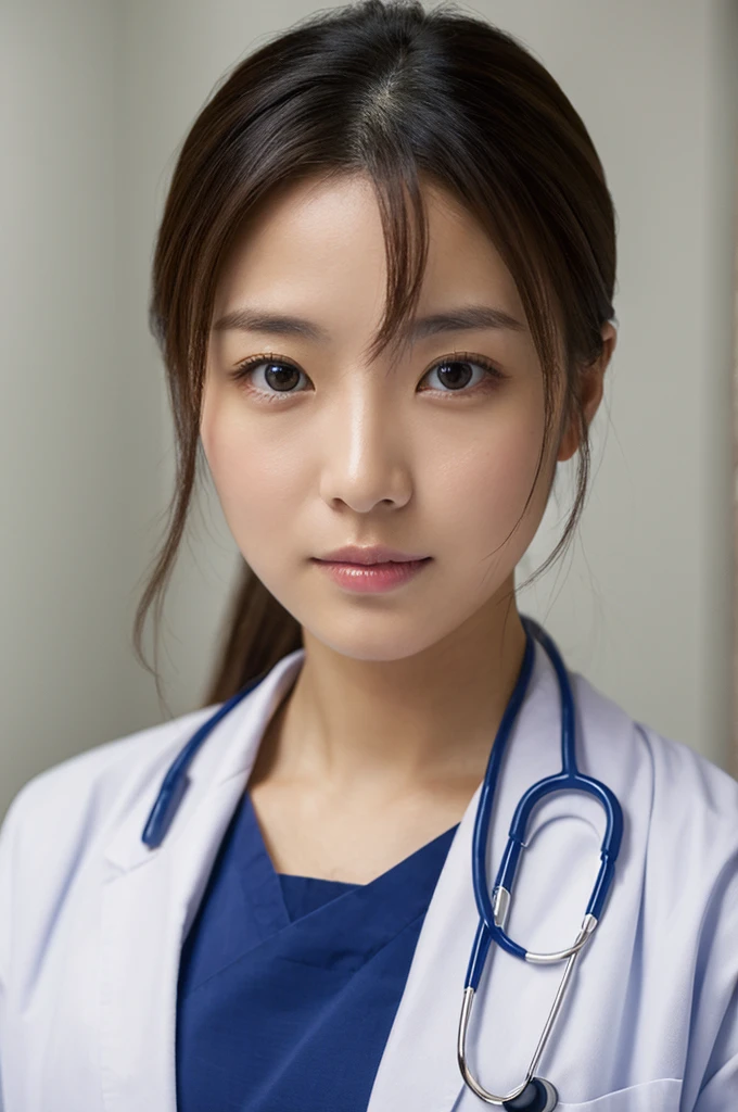((Highest quality)), ((masterpiece)), (detailed),Perfect Face,Japanese,Female doctor,White