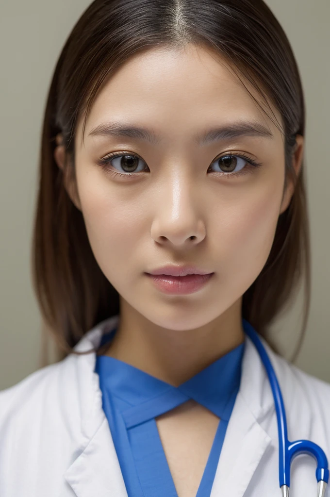 ((Highest quality)), ((masterpiece)), (detailed),Perfect Face,Japanese,Female doctor,White