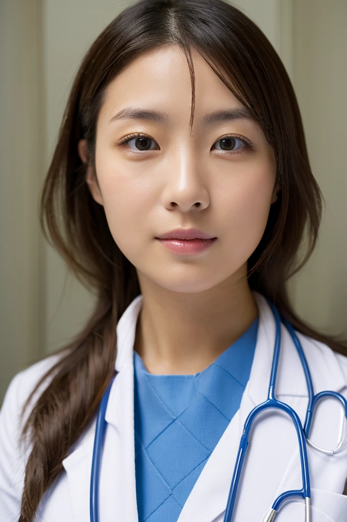 ((Highest quality)), ((masterpiece)), (detailed),Perfect Face,Japanese,Female doctor,White