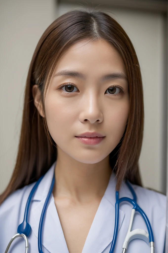((Highest quality)), ((masterpiece)), (detailed),Perfect Face,Japanese,Female doctor,White