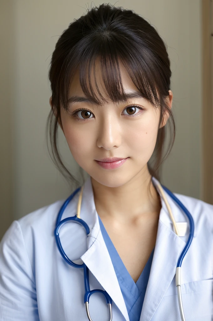 ((Highest quality)), ((masterpiece)), (detailed),Perfect Face,Japanese,Female doctor,White