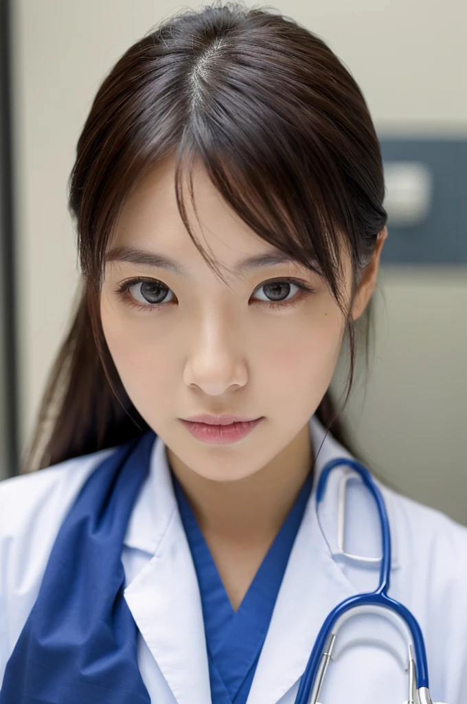 ((Highest quality)), ((masterpiece)), (detailed),Perfect Face,Japanese,Female doctor,White