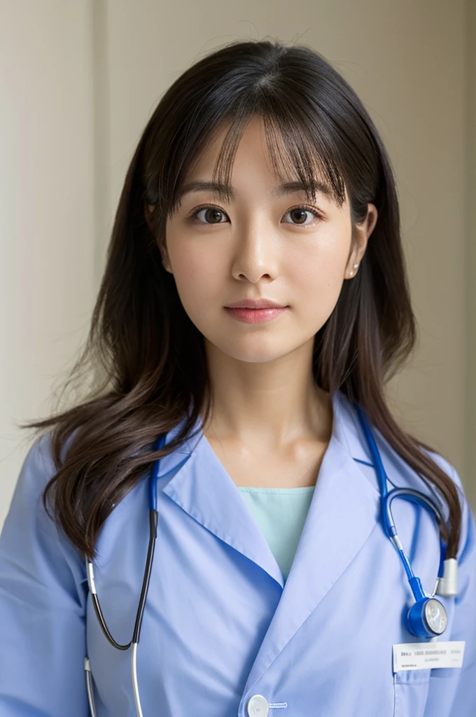 ((Highest quality)), ((masterpiece)), (detailed),Perfect Face,Japanese,Female doctor,White