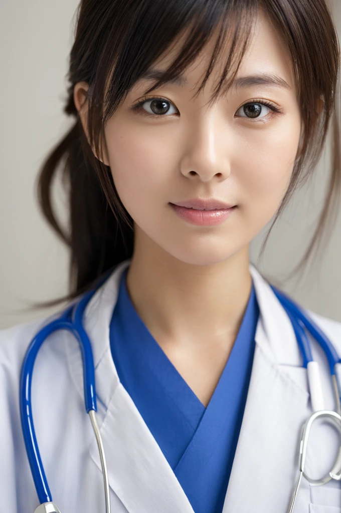 ((Highest quality)), ((masterpiece)), (detailed),Perfect Face,Japanese,Female doctor,White