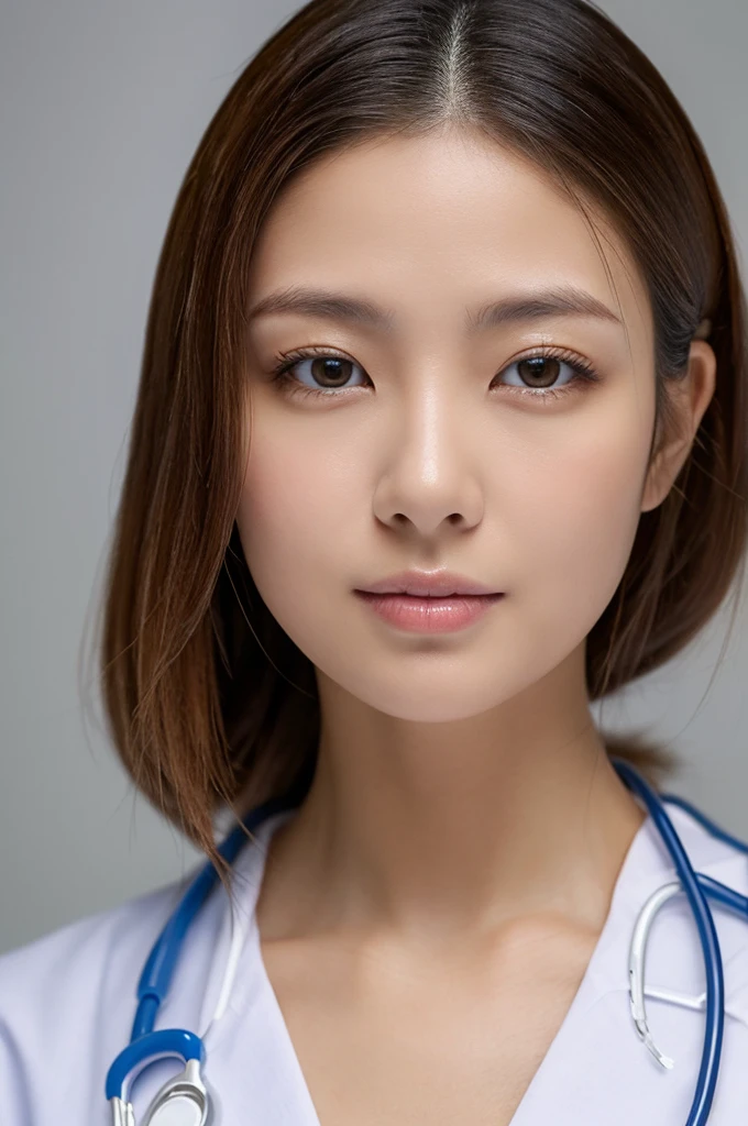 ((Highest quality)), ((masterpiece)), (detailed),Perfect Face,Japanese,Female doctor,White