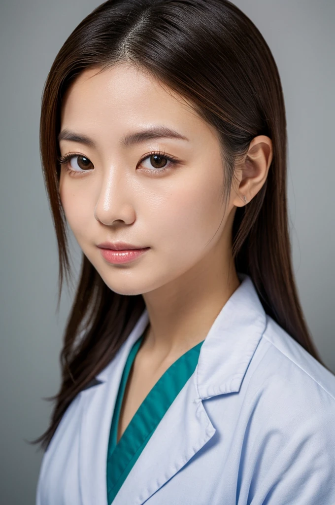 ((Highest quality)), ((masterpiece)), (detailed),Perfect Face,Japanese,Female doctor,White