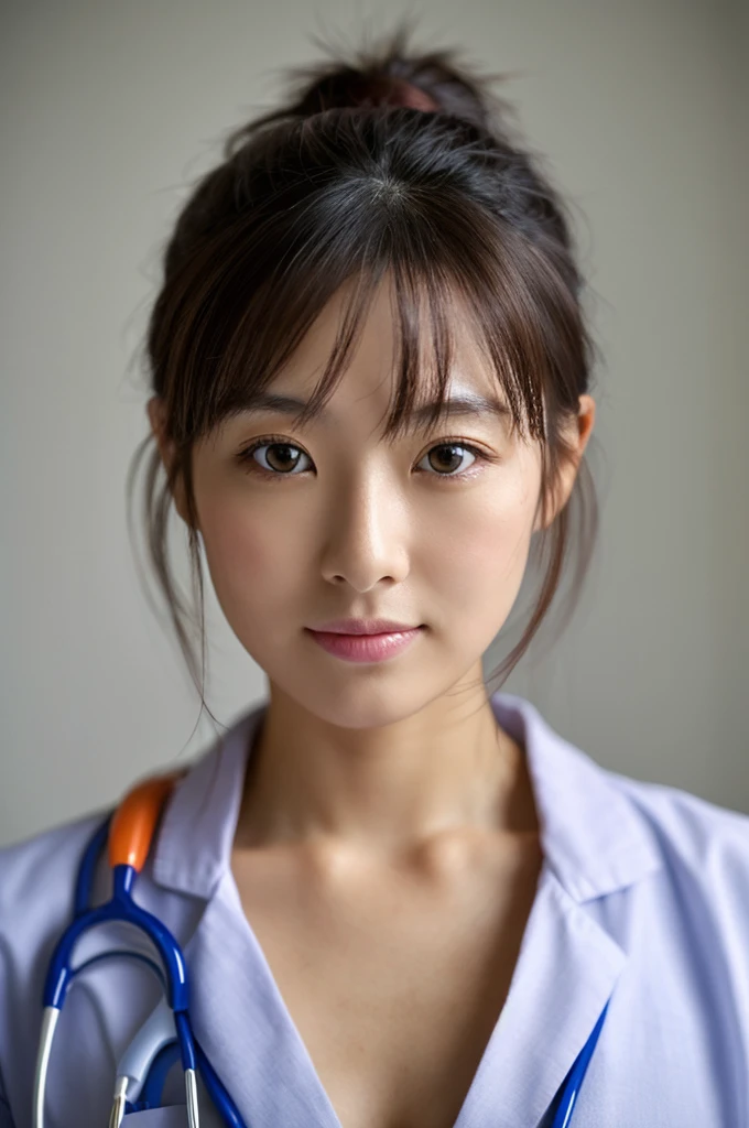 ((Highest quality)), ((masterpiece)), (detailed),Perfect Face,Japanese,Female doctor,White