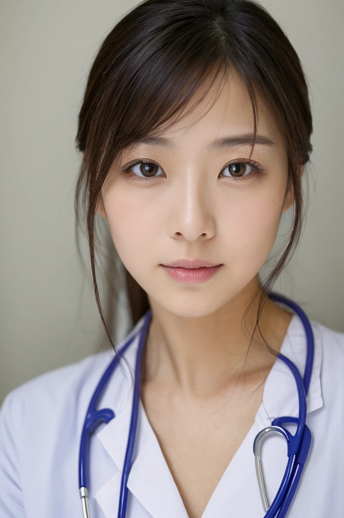 ((Highest quality)), ((masterpiece)), (detailed),Perfect Face,Japanese,Female doctor,White