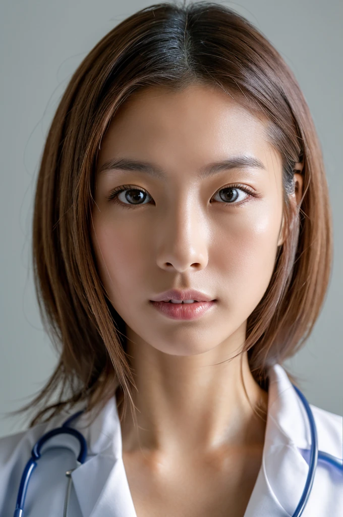 ((Highest quality)), ((masterpiece)), (detailed),Perfect Face,Japanese,Female doctor,White
