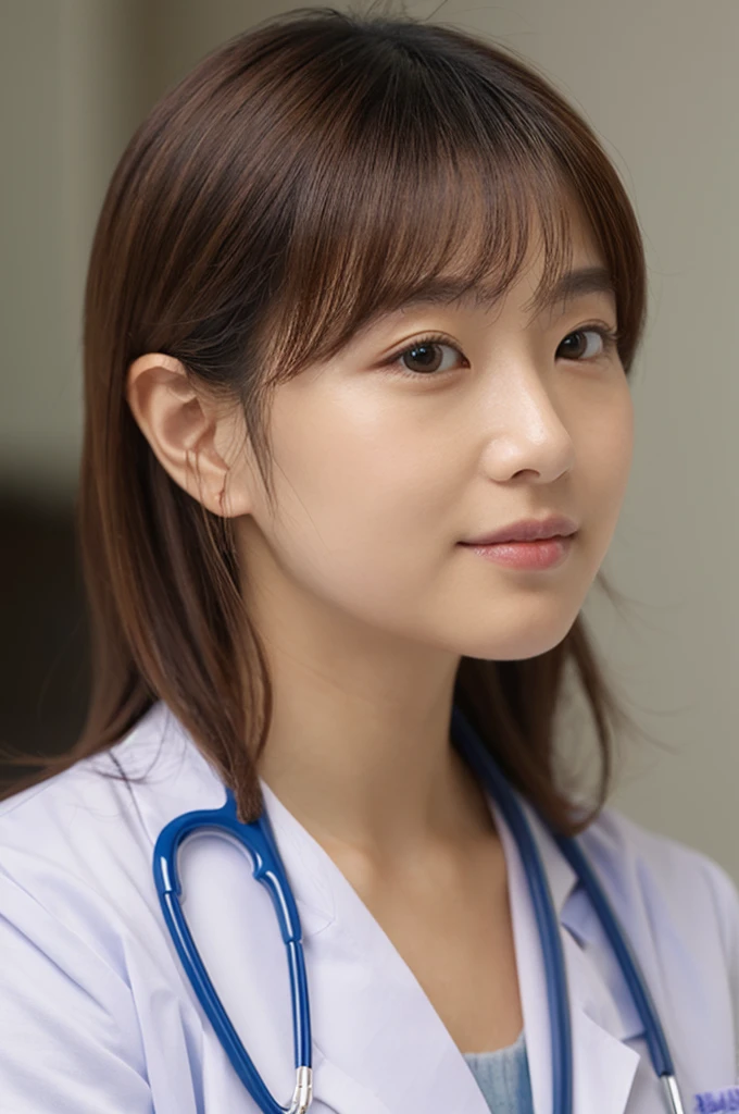 ((Highest quality)), ((masterpiece)), (detailed),Perfect Face,Japanese,Female doctor,White