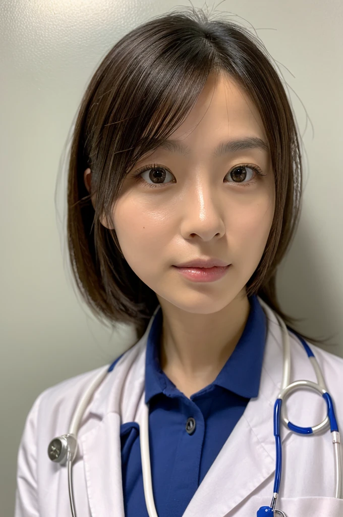 ((Highest quality)), ((masterpiece)), (detailed),Perfect Face,Japanese,Female doctor,White