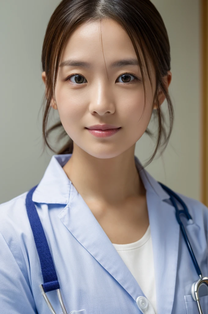 ((Highest quality)), ((masterpiece)), (detailed),Perfect Face,Japanese,Female doctor,White