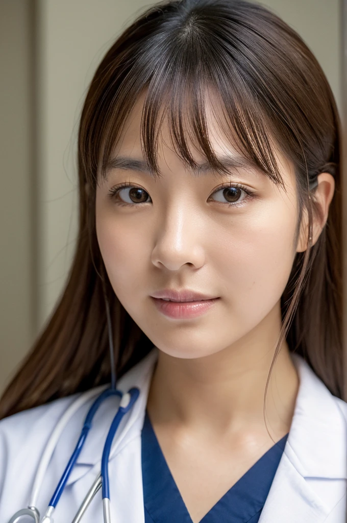 ((Highest quality)), ((masterpiece)), (detailed),Perfect Face,Japanese,Female doctor,White