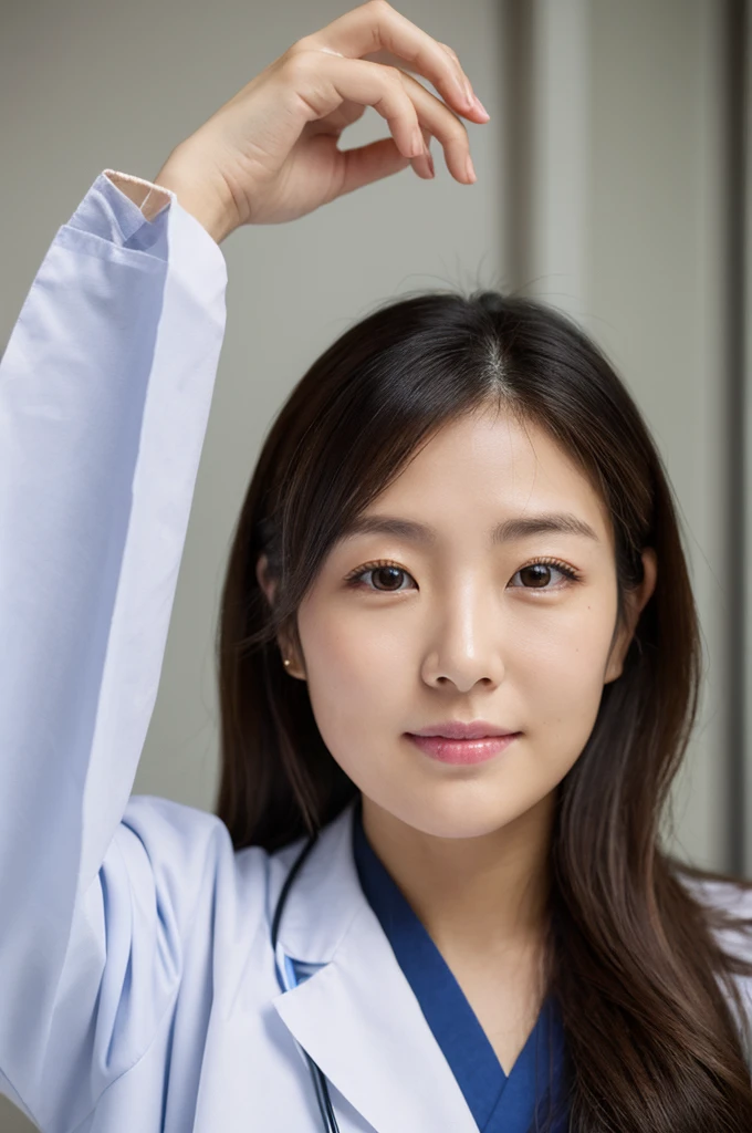 ((Highest quality)), ((masterpiece)), (detailed),Perfect Face,Japanese,Female doctor,White