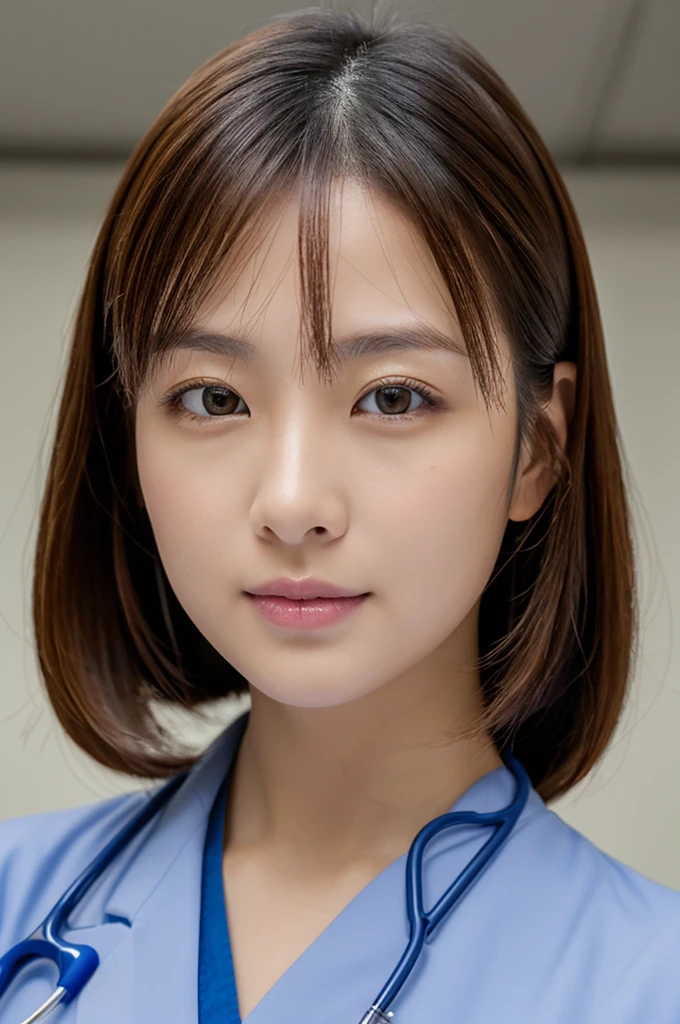 ((Highest quality)), ((masterpiece)), (detailed),Perfect Face,Japanese,Female doctor,White