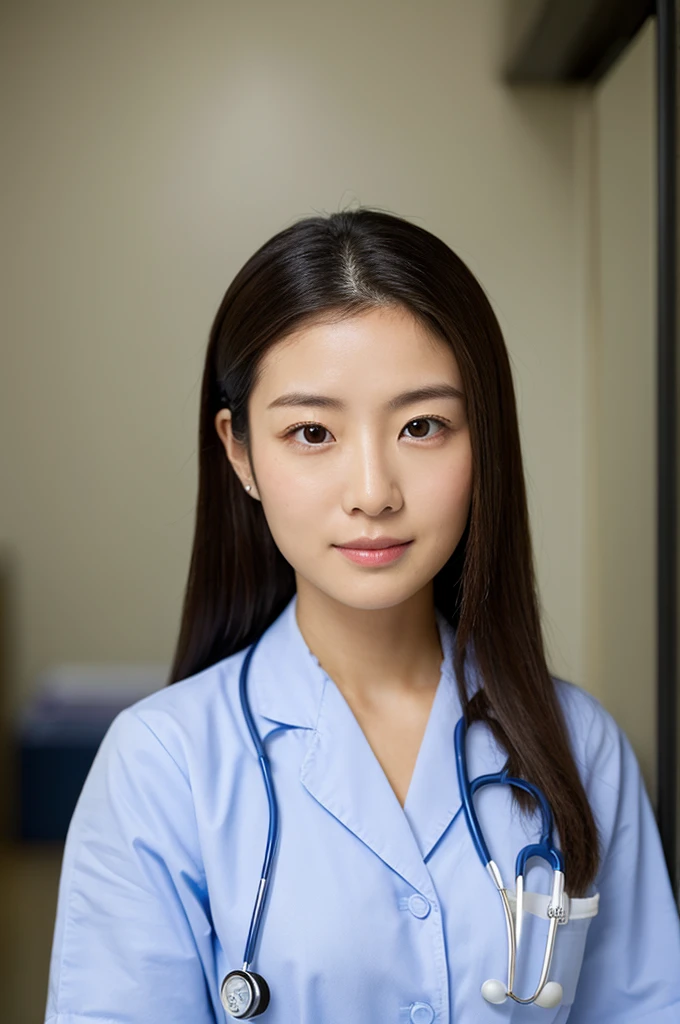 ((Highest quality)), ((masterpiece)), (detailed),Perfect Face,Japanese,Female doctor,White