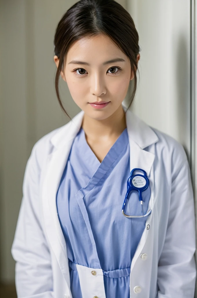 ((Highest quality)), ((masterpiece)), (detailed),Perfect Face,Japanese,Female doctor,White