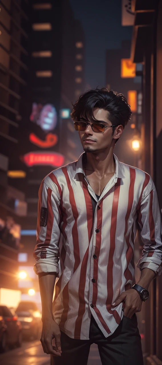 Change background happy, birthday, cyberpunk handsome boy, realistic, face, 8k, ultra realistic,