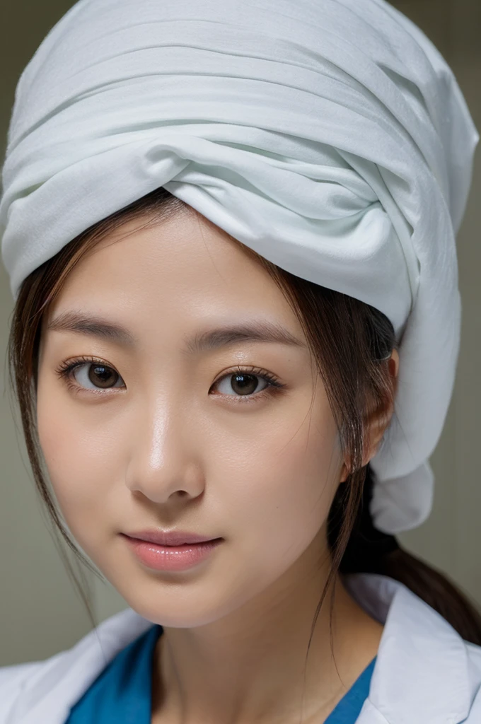 ((Highest quality)), ((masterpiece)), (detailed),Perfect Face,Japanese,Female doctor,White