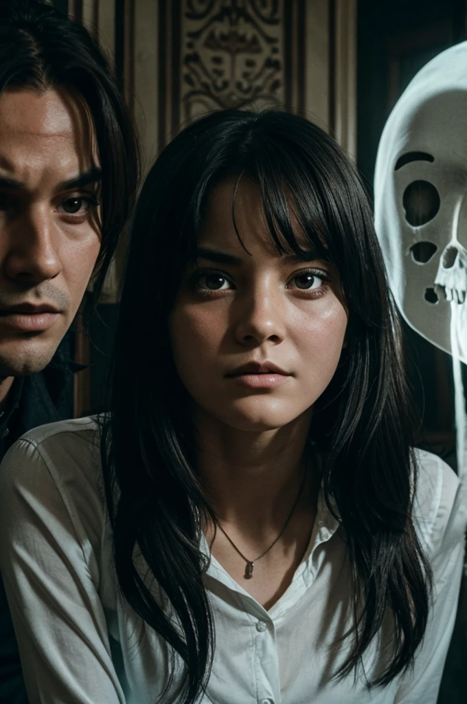 A ghost who can possess a girl, and kill some family members of the house, horror house