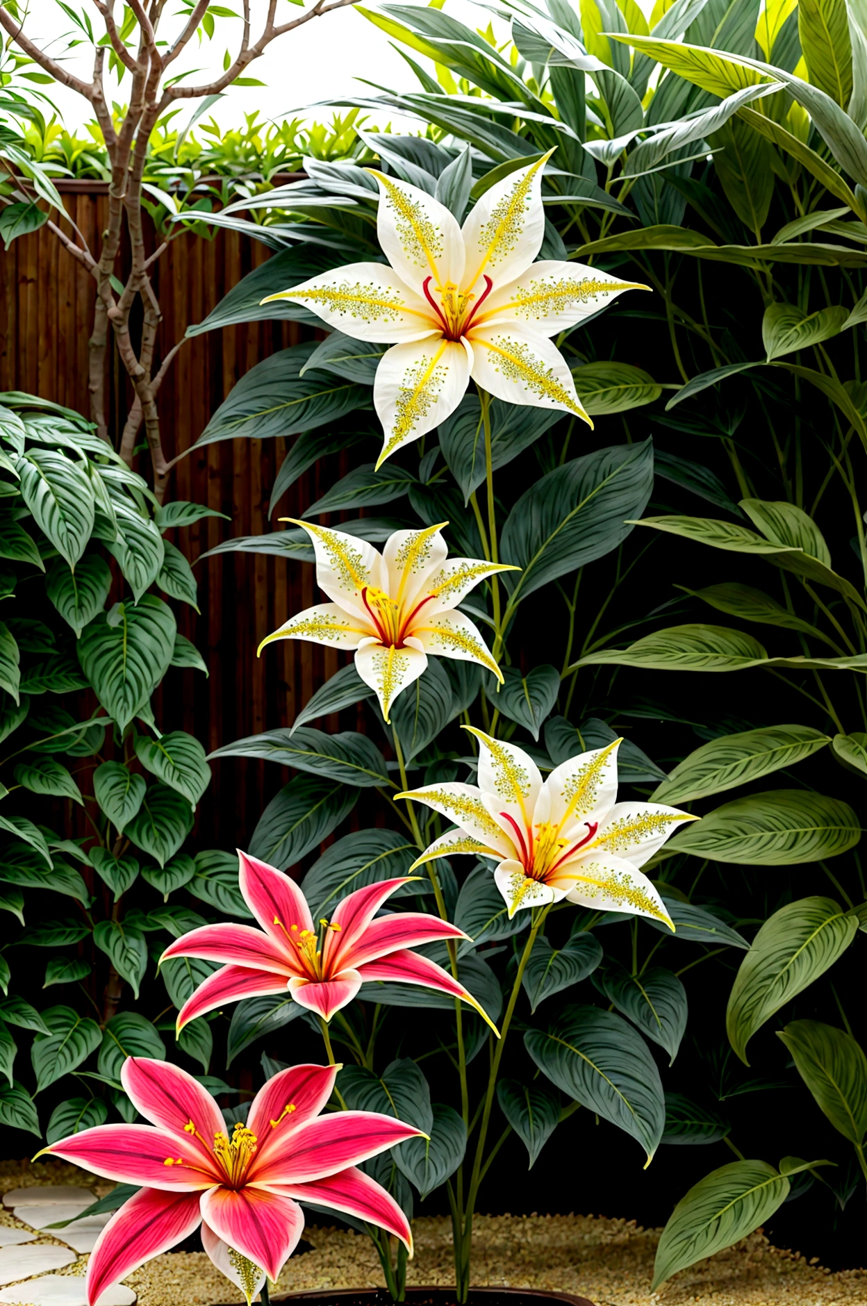 garden, luxury, bright, Glittering